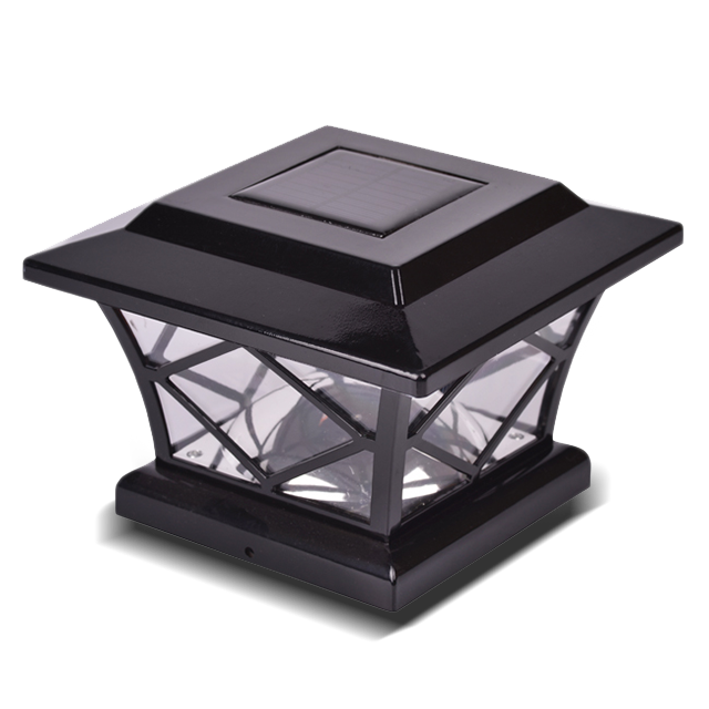 2211-F10 BL ব্ল্যাক ডায়মন্ড প্যাটার্ন আউটডোর সোলার চালিত LED পোস্ট ক্যাপ লাইট 2211-F10 BL ব্ল্যাক ডায়মন্ড প্যাটার্ন আউটডোর সোলার চালিত LED পোস্ট ক্যাপ লাইট