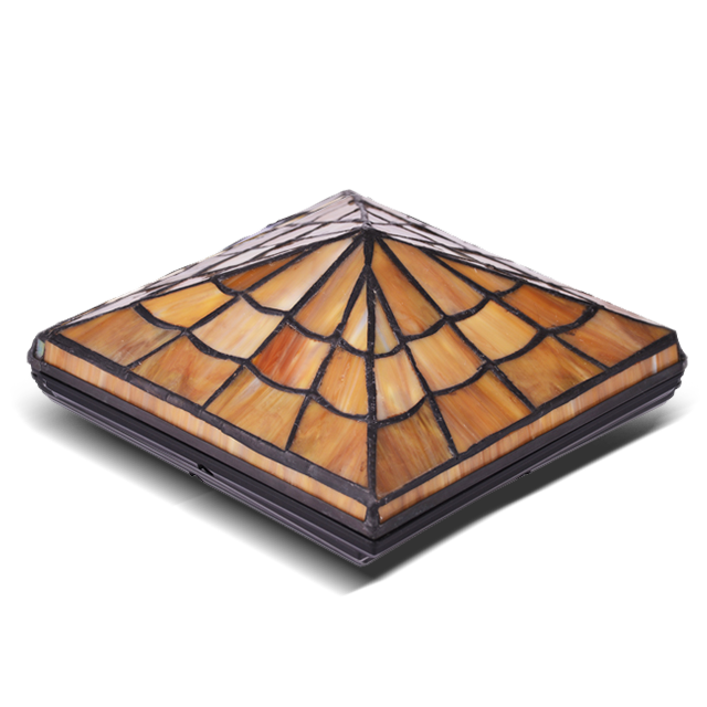 2211-TC6 ক্লাসিক টিফানি স্টেইনড গ্লাস পোস্ট ক্যাপ 2211-TC6 ক্লাসিক টিফানি স্টেইনড গ্লাস পোস্ট ক্যাপ